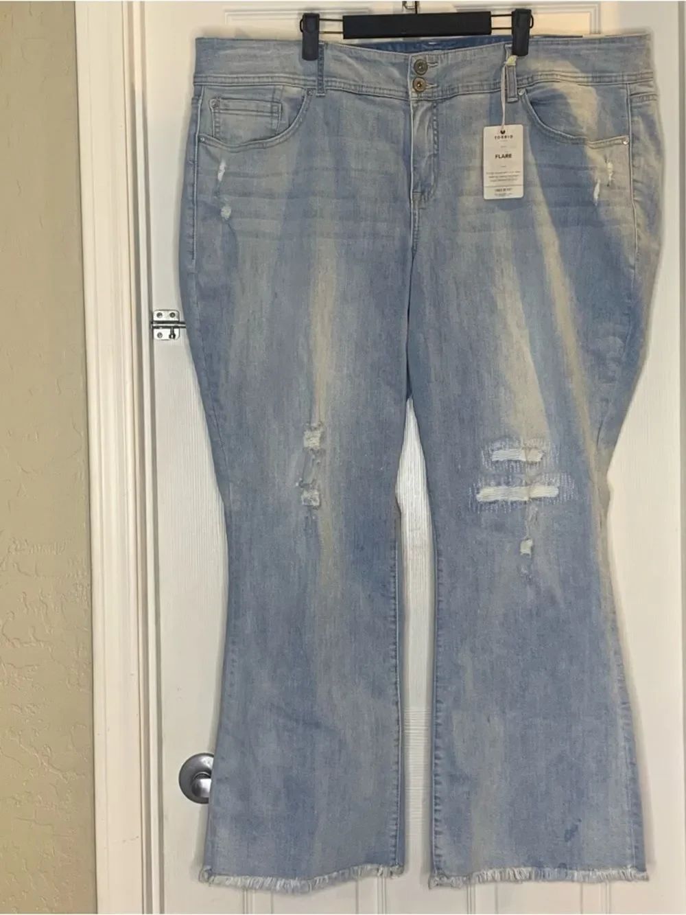 Torrid Flare Jeans Size 26 Distressed